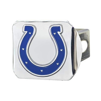 Nfl Indianapolis Colts Metal Hitch Cover, Chrome, 2 Square Type Iii Hitch Cover