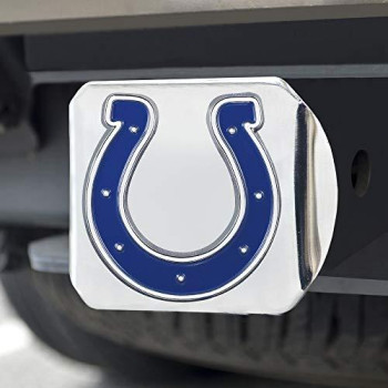 Nfl Indianapolis Colts Metal Hitch Cover, Chrome, 2 Square Type Iii Hitch Cover