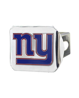 Nfl New York Giants Metal Hitch Cover, Chrome, 2 Square Type Iii Hitch Cover