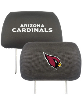 Fanmats 12488 Arizona Cardinals Embroidered Head Rest Cover Set - 2 Pieces