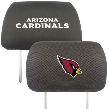 Fanmats 12488 Arizona Cardinals Embroidered Head Rest Cover Set - 2 Pieces