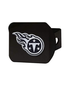 Nfl Tennessee Titans Metal Hitch Cover, Black, 2 Square Type Iii Hitch Cover