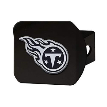 Nfl Tennessee Titans Metal Hitch Cover, Black, 2 Square Type Iii Hitch Cover