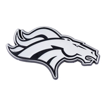 Fanmats 18704 Denver Broncos 3D Chrome Metal Auto Emblem