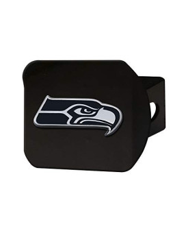 Nfl Seattle Seahawks Metal Hitch Cover, Black, 2 Square Type Iii Hitch Cover