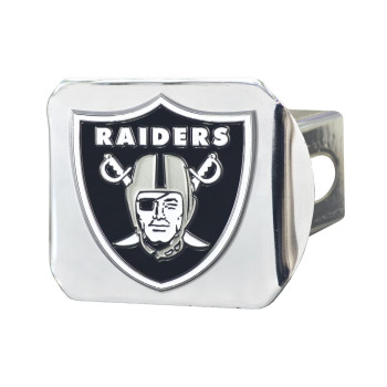 Fanmats 22597 Las Vegas Raiders Hitch Cover - 3D Color Emblem