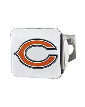 Nfl Chicago Bears Metal Hitch Cover, Chrome, 2 Square Type Iii Hitch Cover