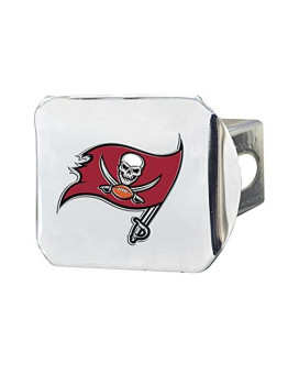 Nfl Tampa Bay Buccaneers Metal Hitch Cover, Chrome, 2 Square Type Iii Hitch Cover