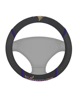 Fanmats 21559 Minnesota Vikings Embroidered Steering Wheel Cover