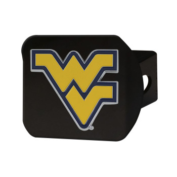 Fanmats 22852 West Virginia Mountaineers Black Metal Hitch Cover - 3D Color Emblem