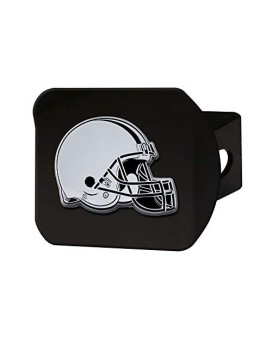 Fanmats 21511 Nfl Cleveland Browns Metal Hitch Cover, Black, 2 Square Type Iii Hitch Cover