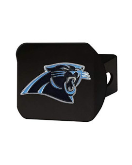 Nfl Carolina Panthers Metal Hitch Cover, Black, 2 Square Type Iii Hitch Cover