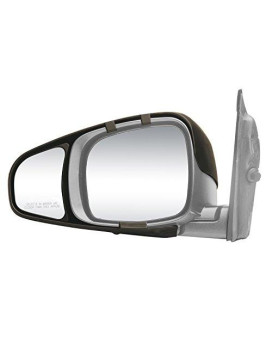 Fit System 80720 Snap & Zap Towing Mirrors, 2 Pack , Black