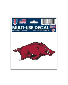 Wincraft Ncaa Arkansas Razorbacks 3X4 Multi Use Decal One Size Team Color