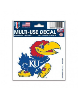 Wincraft Ncaa Kansas Jayhawks 3X4 Multi Use Decal One Size Team Color