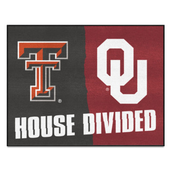 Fanmats 22975 Texas Tech Oklahoma House Divided Rug - 34 In. X 42.5 In.