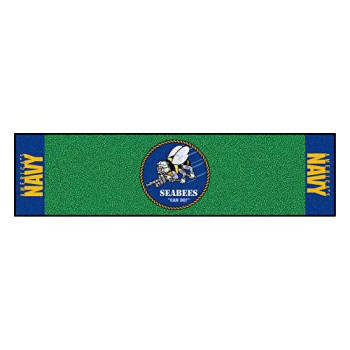 U.S. Navy - Seabees Putting Green Mat - 1.5Ft. X 6Ft.