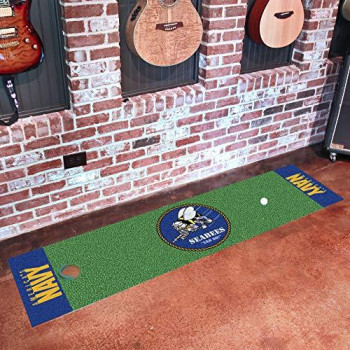 U.S. Navy - Seabees Putting Green Mat - 1.5Ft. X 6Ft.