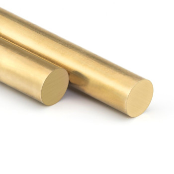 Sutemribor Brass Solid Round Rod Lathe Bar Stock, 1/4 Inch in Diameter 14 Inches in Length (2 PCS)