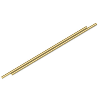 Sutemribor Brass Solid Round Rod Lathe Bar Stock, 1/4 Inch in Diameter 14 Inches in Length (2 PCS)