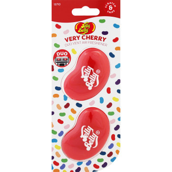 Jelly Belly 15710A 3D Gel Mini Vent Air Freshener Duo Pack-Very Cherry