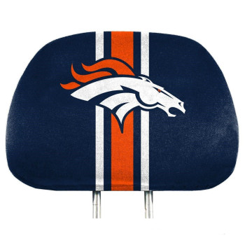 Fanmats Unisex Adult Printed Headrest Cover, Denver Broncos, 12 Us