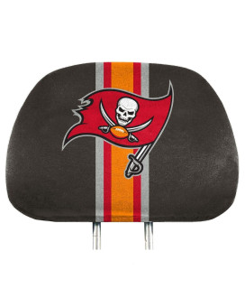 Fanmats Nfl Tampa Bay Buccaneers Full-Print Head Rest Covers, 2-Pack, One Size (62030)