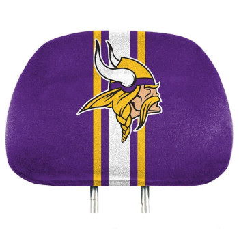 Nfl - Minnesota Vikings 2 Piece Full Color Headrest Cover Set, 62018