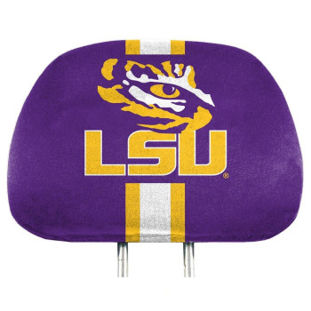 Louisiana State University 2 Piece Full Color Headrest Cover Set