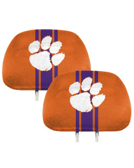 Clemson University 2 Piece Full Color Headrest Cover Set, 62042