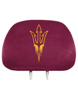 Fanmats Arizona State University 2 Piece Full Color Headrest Cover Set, One Size (62036)