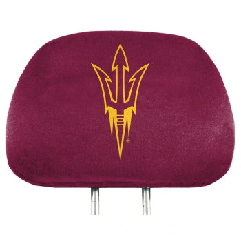 Fanmats Arizona State University 2 Piece Full Color Headrest Cover Set, One Size (62036)