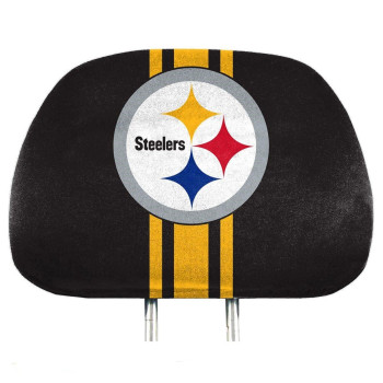 Fanmats Nfl - Pittsburgh Steelers 2 Piece Full Color Headrest Cover Set , 12