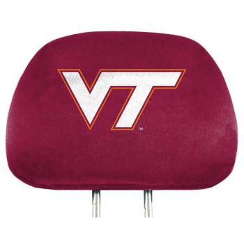 Virginia Tech 2 Piece Full Color Headrest Cover Set