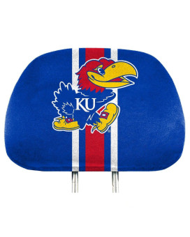 University Of Kansas 2 Piece Full Color Headrest Cover Set