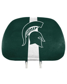 Michigan State University 2 Piece Full Color Headrest Cover Set, 62056