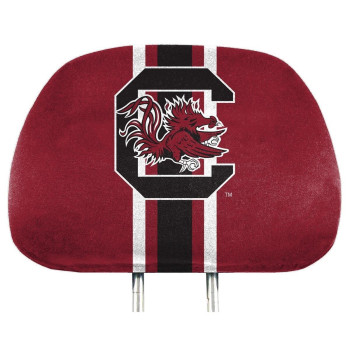 University Of South Carolina 2 Piece Full Color Headrest Cover Set, One Size