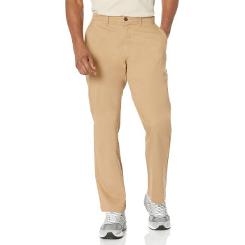 carkartEssentials Mens Relaxed-Fit Casual Stretch Khaki Pant, Dark Khaki Brown, 32W X 29L