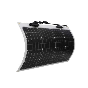 Renogy Flexible Solar Panel 50 Watt 12 Volt Monocrystalline Semi-Flexible Bendable Mono Off-Grid Charger For Marine Rv Cabin Van Car Uneven Surfaces,Black