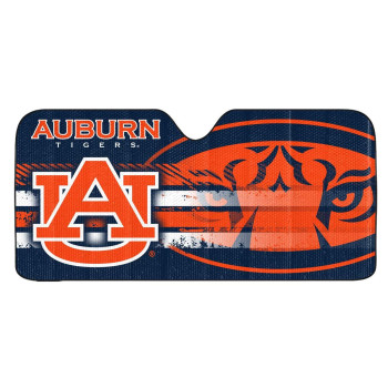 Fanmats 60003 Ncaa Auburn Tigers Windshield Sun Auto Shade, Sun Shield Sun Visor Accordion Tri-Fold For Storage 59 X 295, Colorful Team Design