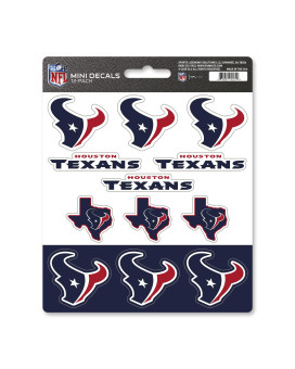 Fanmats 61141 Houston Texans 12 Count Mini Decal Sticker Pack