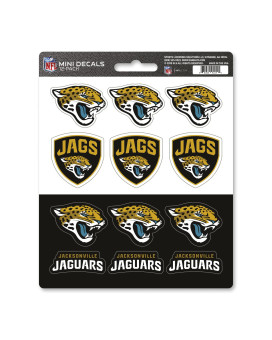 Fanmats 61123 Jacksonville Jaguars 12 Count Mini Decal Sticker Pack