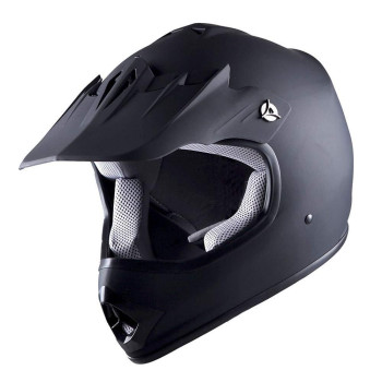 Wow Youth Kids Motocross Bmx Mx Atv Dirt Bike Helmet Racing Matt Black