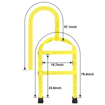 Tow Dolly Basket Straps with Flat Hook Robbor Adjustable Heavy Duty Tow Dolly Tie Down Bonnet Wheel Net for Small to Large Size Tires Wheels