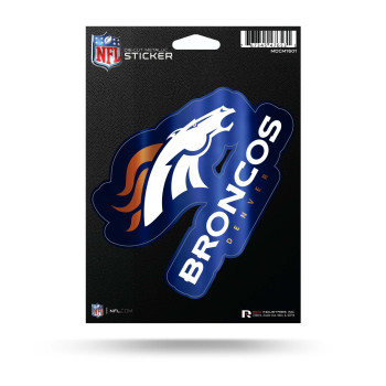 Rico Industries Nfl Denver Broncos Die Cut Metallic Sticker