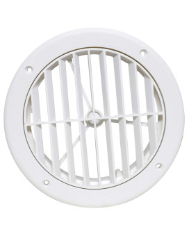 Valterra A10-3363Vp White Rotating Heat And Ac Register (5 Id, 1-18 Collar Extension)