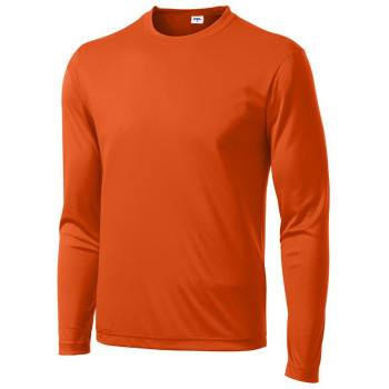 Opna Mens Long Sleeve Moisture Wicking Athletic Shirts Orang-2Xlt Orange