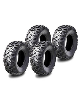 Set 4 Wanda Atv Utv Tires 27X9-12 27X9X12 6Pr Deep Tread Big Horn Style