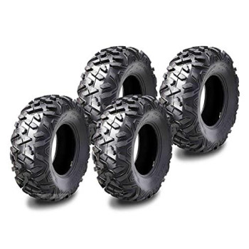 Set 4 Wanda Atv Utv Tires 27X9-12 27X9X12 6Pr Deep Tread Big Horn Style