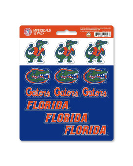 Fanmats 61158 Florida Gators 12 Count Mini Decal Sticker Pack